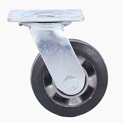 6 inch industrial rubber casters
