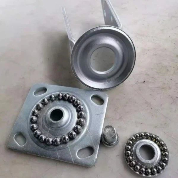 Heavy duty caster bracket with balls